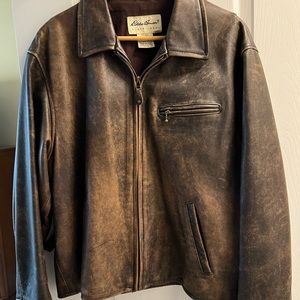 Distressed Leather Jacket